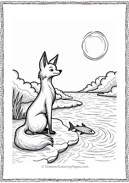 Fox By The Riverbank Free PDF Printable