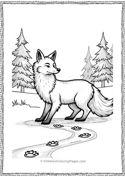 Fox In A Winter Wonderland Free PDF Printable
