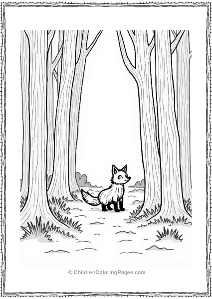 Fox In The Forest Free PDF Printable