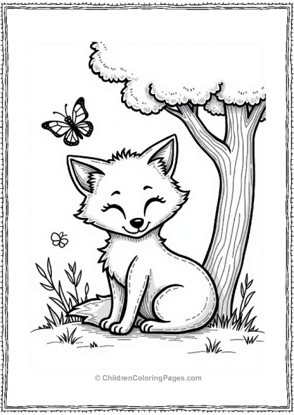 Fox Under The Summer Sun Free PDF Printable