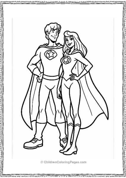 Fred And Daphne As Superheroes Free PDF Printable