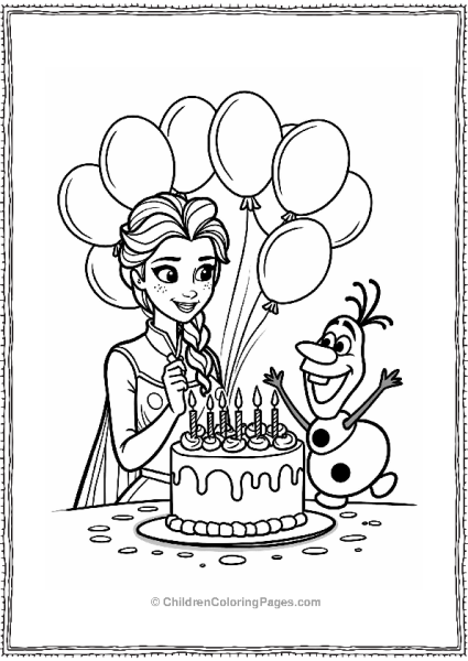 Frozen Anna’s Birthday Party With Olaf Free PDF Printable