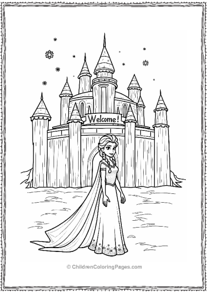 Frozen Elsa’s Ice Castle Celebration Free PDF Printable