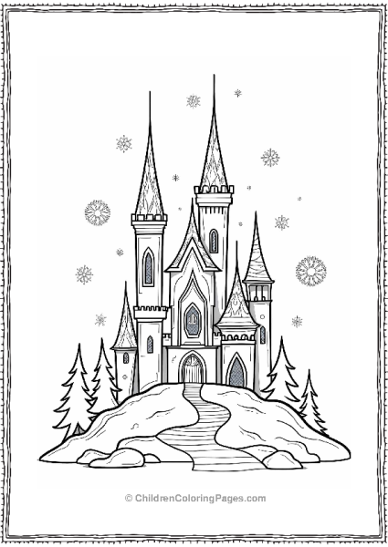 Frozen Frozen Disney Ice Castle Scene Free PDF Printable