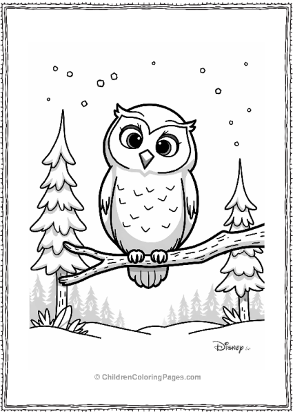 Frozen Frozen Forest Creatures With Snow Owl Free PDF Printable