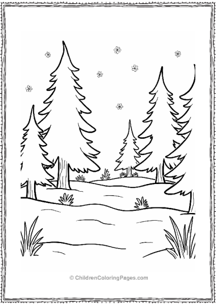 Frozen Frozen Forest With Playful Animals Free PDF Printable