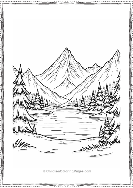 Frozen Frozen Wonderland Landscape Free PDF Printable