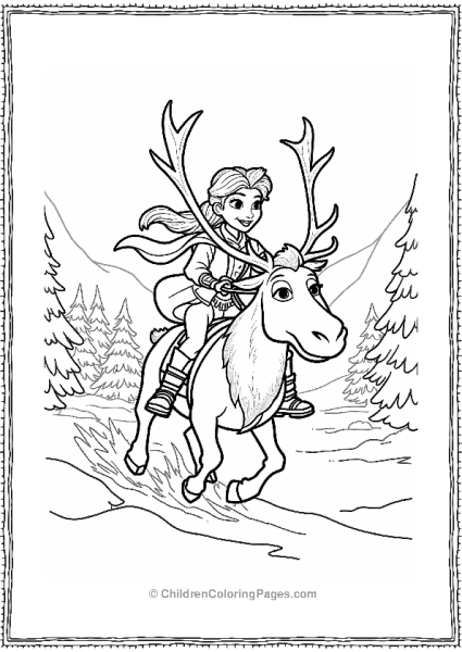 Frozen Kristoff And Anna’s Epic Ride Free PDF Printable