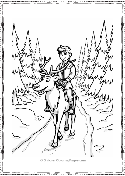 Frozen Kristoff And Sven’s Snowy Adventure Free PDF Printable