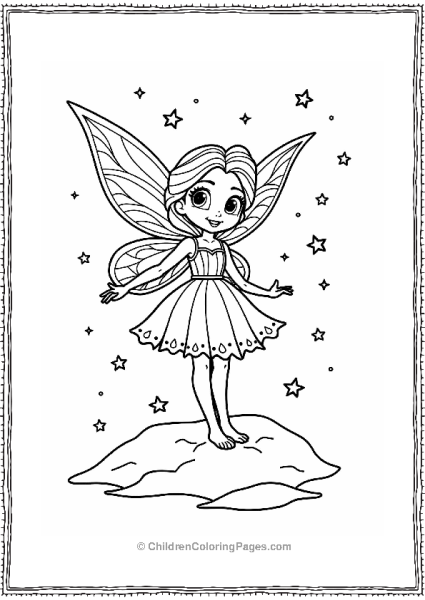 Frozen Mystical Ice Fairy In A Snowy Wonderland Free PDF Printable