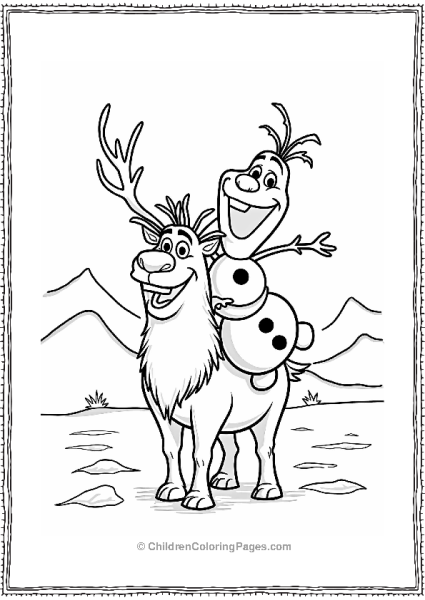 Frozen Olaf And Sven’s Winter Friendship Free PDF Printable