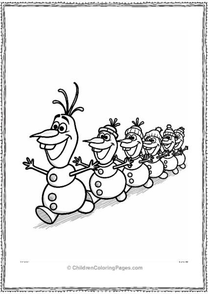 Frozen Olaf’s Snowman Parade Free PDF Printable