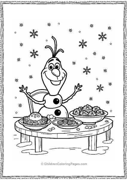 Frozen Olaf’s Winter Feast Delight Free PDF Printable