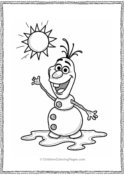 Frozen Olaf Vs The Warm Sun Free PDF Printable