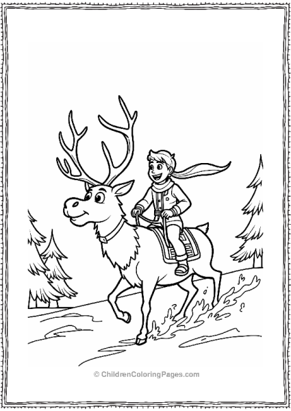 Frozen Sven And Kristoff’s Snowy Adventure Free PDF Printable