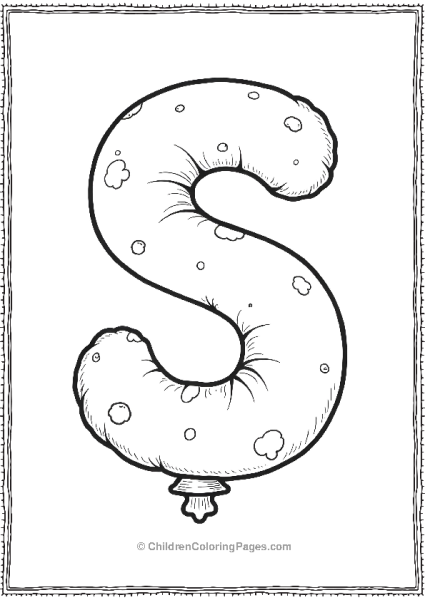 Fun Balloon Letter S Free PDF Printable