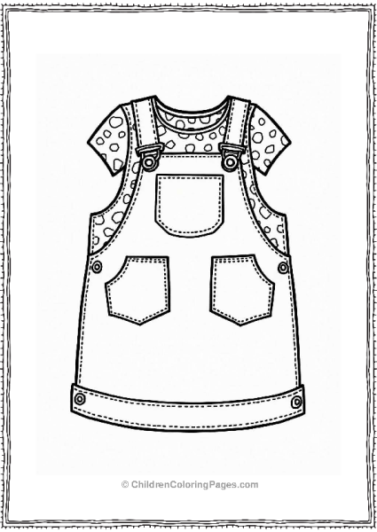 Funky Overalls With Cute Shirt Free PDF Printable