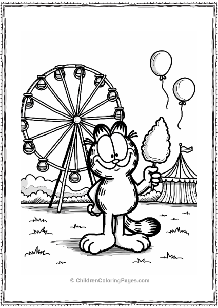 Garfield At The Carnival Free PDF Printable