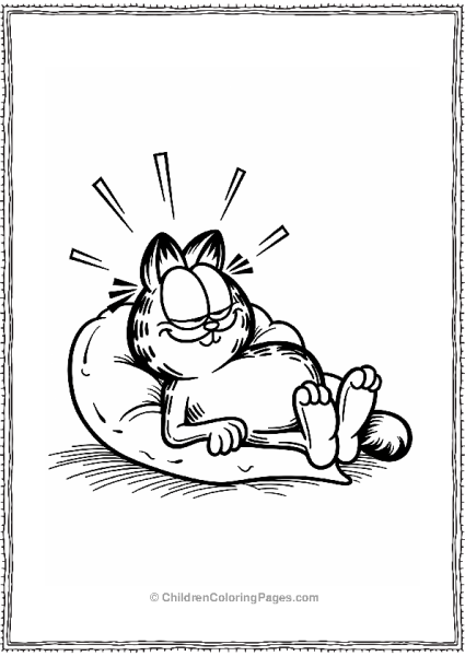 Garfield In A Cozy Sunbeam Free PDF Printable