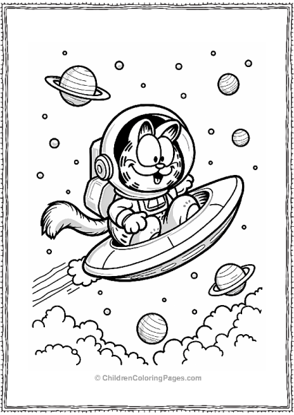 Garfield In Space Adventure Free PDF Printable