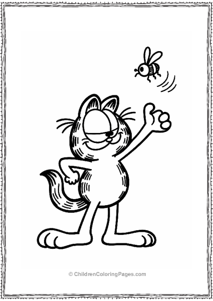 Garfield Swatting A Fly Free PDF Printable