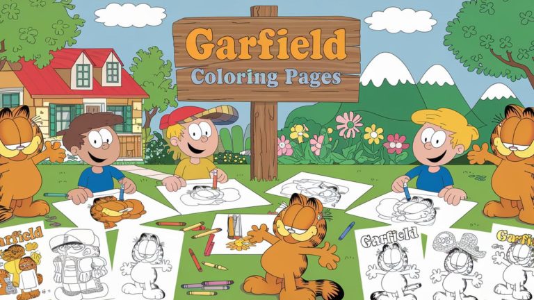 Garfield Coloring Pages