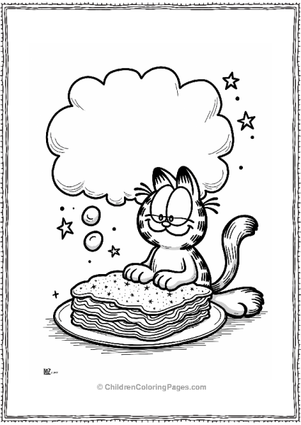 Garfield S Dream Of Lasagna Free PDF Printable