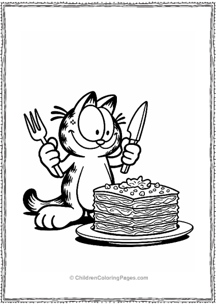 Garfield S Lasagna Challenge Free PDF Printable