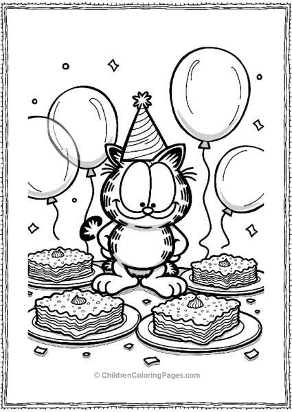 Garfield S Lasagna Party Celebration Free PDF Printable