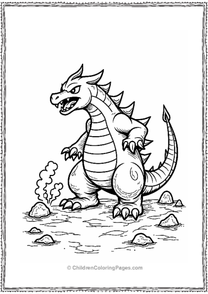 Groudon Emerging From The Ground Free PDF Printable