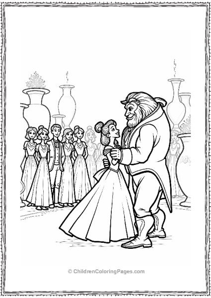 Guests Watching Belle And The Beast Dance Free PDF Printable