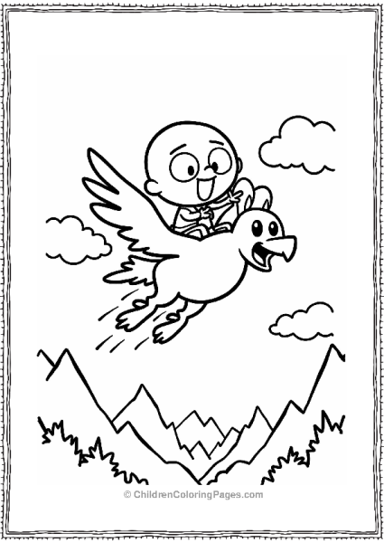 Gumball Riding A Griffin Free PDF Printable