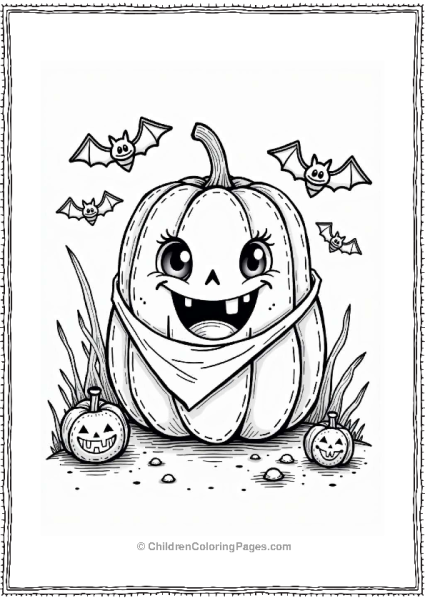 Halloween Pumpkin With A Tooth Free PDF Printable