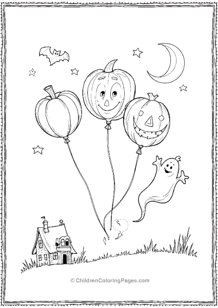 Halloween Spooky Balloons Free PDF Printable