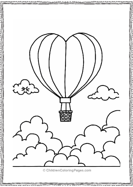 Heart Balloon Adventure In The Sky Free PDF Printable