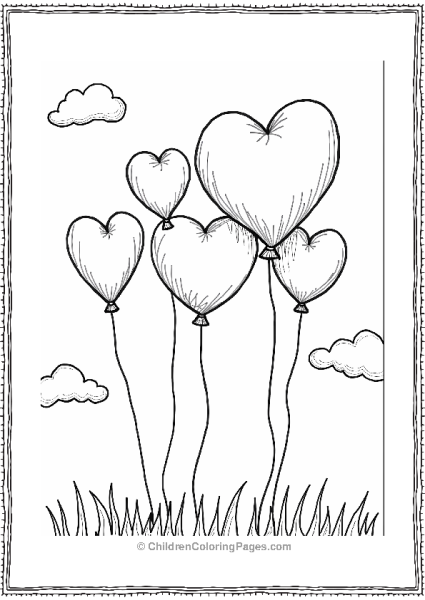 Heart Balloon Festival In The Sky Free PDF Printable