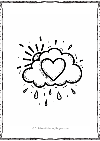 Heart In A Cloud Free PDF Printable