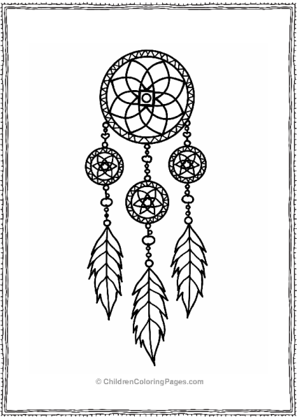 Heart Shaped Dreamcatcher With Beads Free PDF Printable