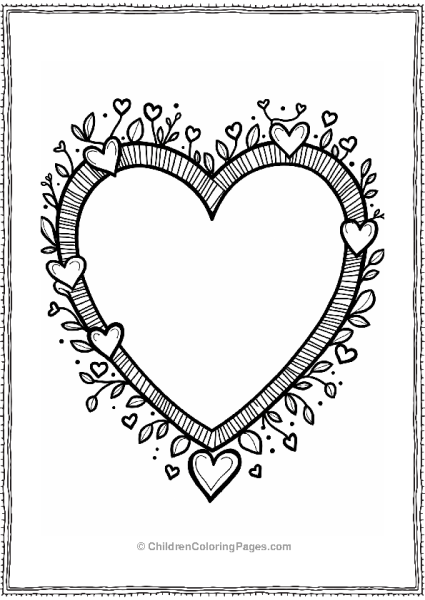 Heart Shaped Frame For Kids Free PDF Printable