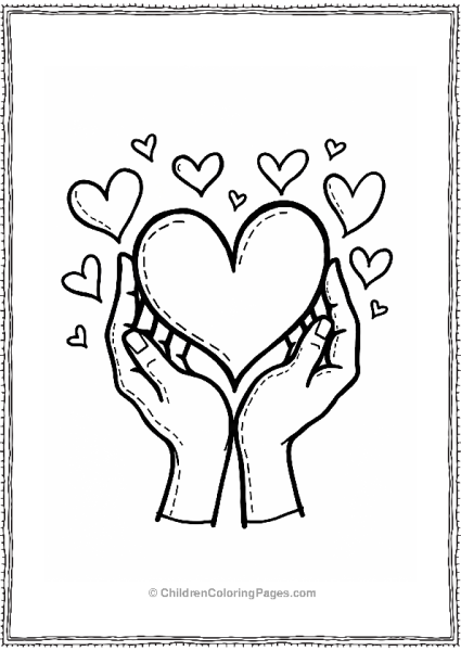 Hearts Held By Diverse Hands Free PDF Printable