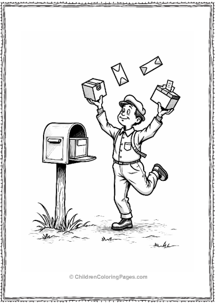 Home Alone Mailman Balancing Free PDF Printable