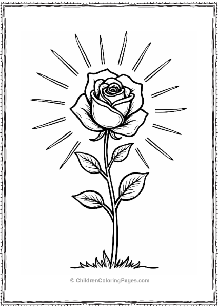 Hopeful Rose Reaching For The Sun Free PDF Printable