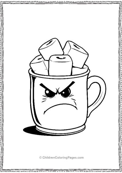 Hot Chocolate Grumpy Mug Free PDF Printable