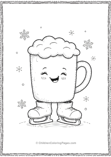 Hot Chocolate Ice Skating Free PDF Printable