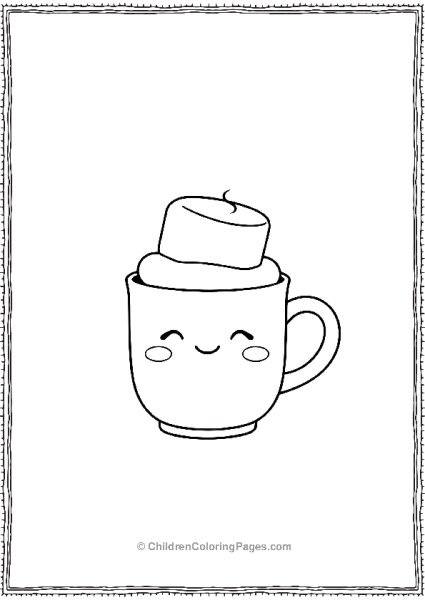 Hot Chocolate Mug Free PDF Printable