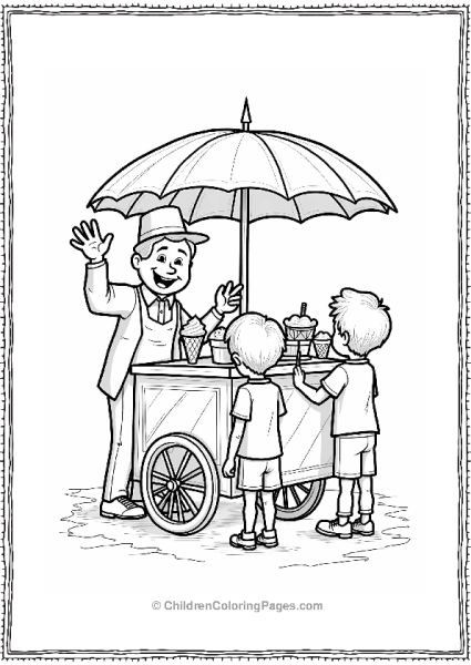 Ice Cream Vendor At Home Alone Free PDF Printable