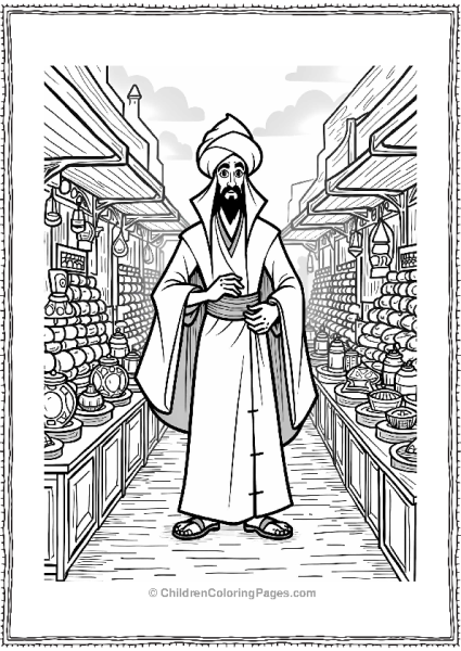 Jafar In A Magical Marketplace Free PDF Printable