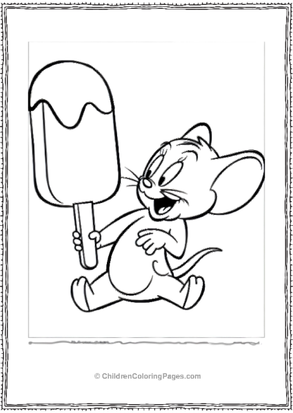 Jerry Eating Ice Cream Free PDF Printable