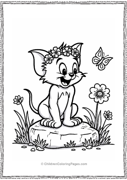 Tom In A Flower Crown Free PDF Printable