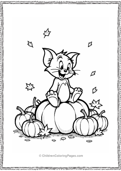 Tom In A Pumpkin Patch Free PDF Printable